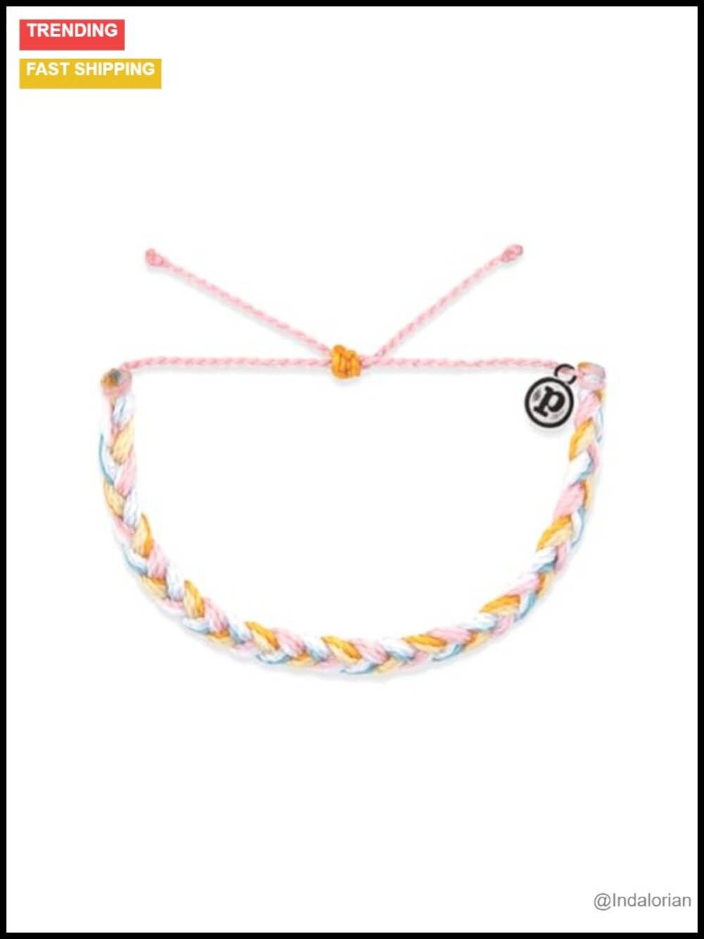 Handmade Braided Boho Bracelet Waterproof Adjustable Wax-Coated String